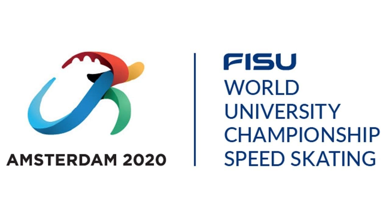 Logo for FISU World University Championship Speed Skating, Amsterdam 2020.