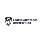 Logo for Legestudentenes idrettsklubb med initialene «LIK» og et stetoskop.