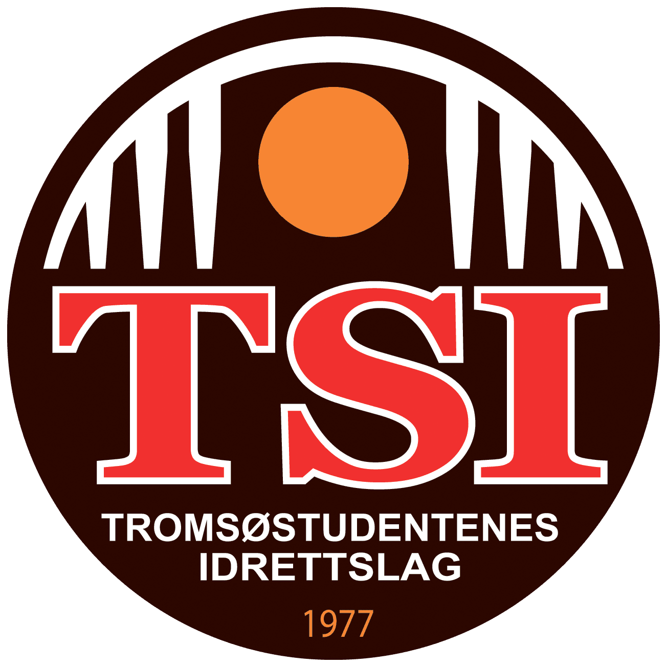 Logo for Tromsøstudentenes Idrettslag (TSI) med bokstavene TSI og etableringsåret 1977.